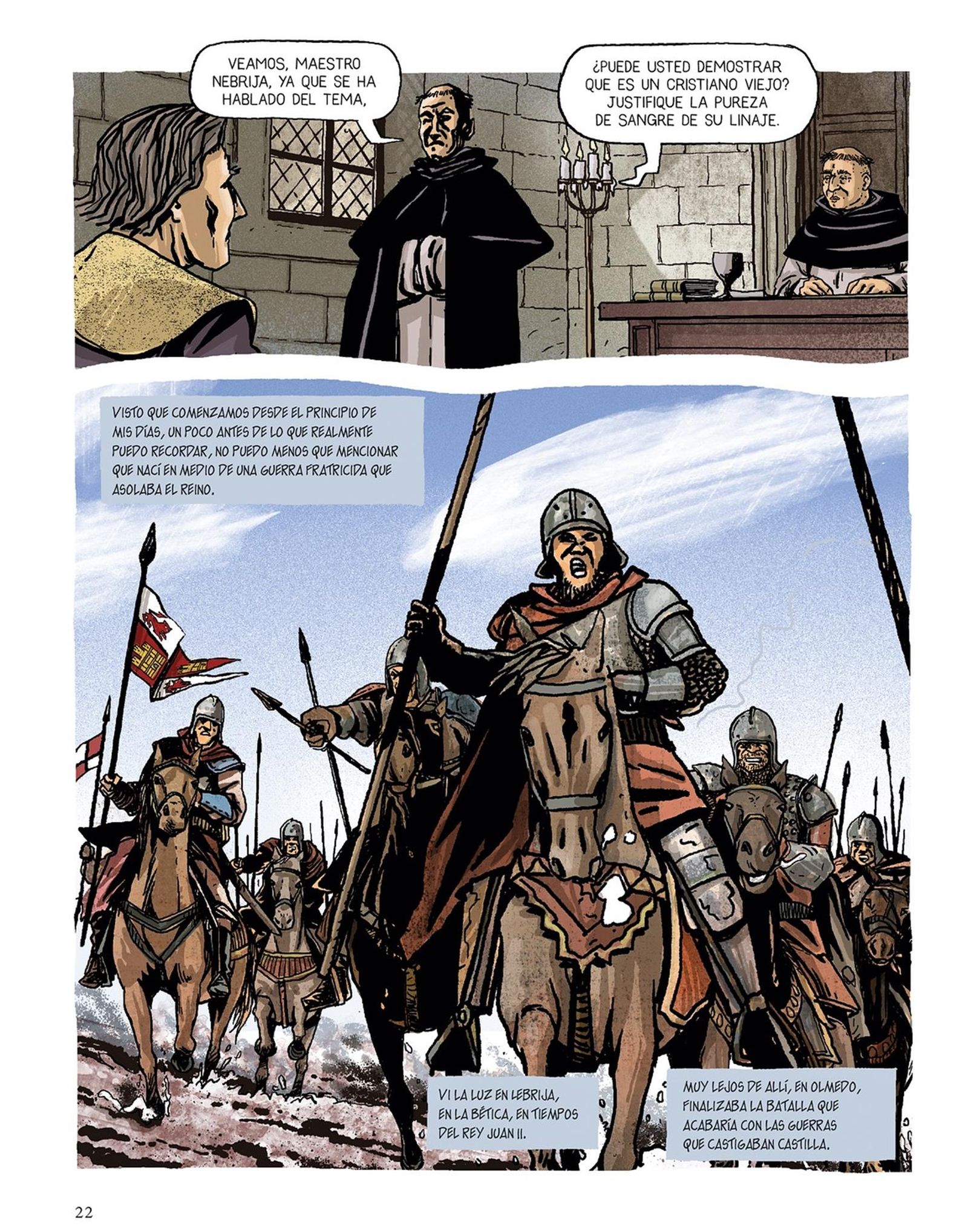 Llega al cómic el "combate contra la ignorancia" de Nebrija, en su centenario